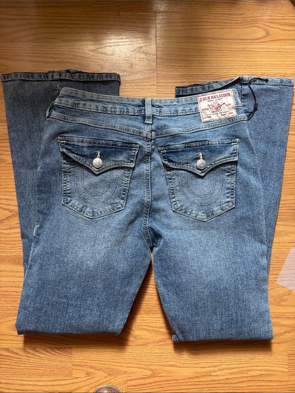 True Religion Light-Medium Blue Flare Jeans Joey Style size 30 - BRAND NEW